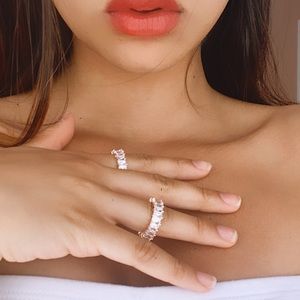 Austrian Chrystal Ring Rose Gold Plating